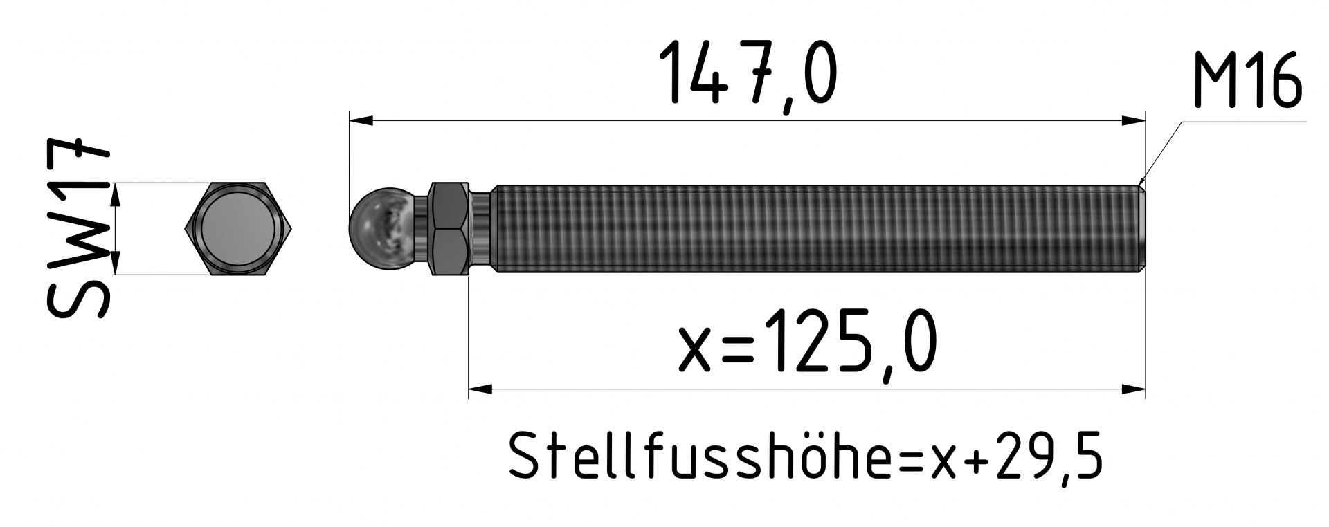 Gewindestange Va M X Edelstahl Zb